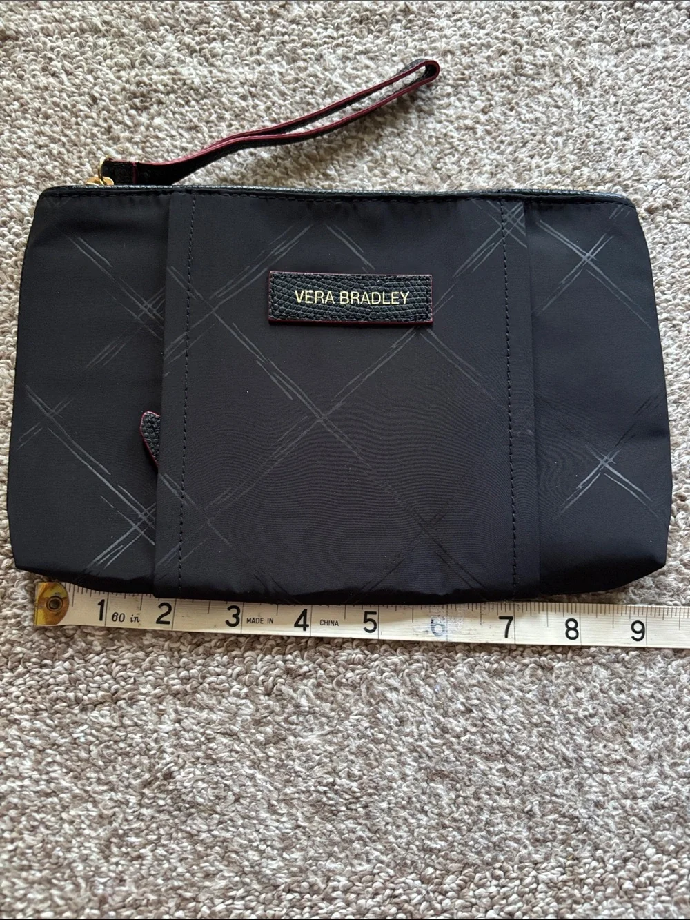 Vera Bradley Black Wristlet Clutch